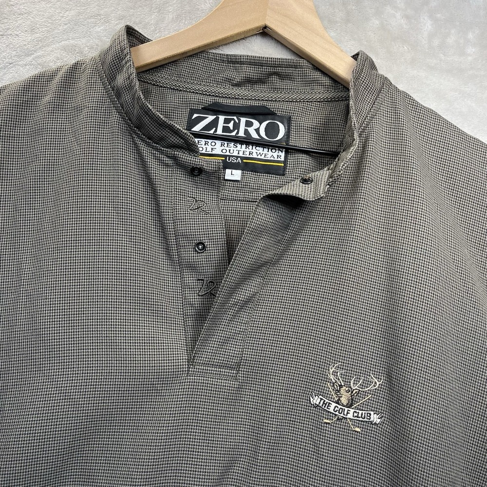 Zero Restriction ZR Golf Outerwear Mens 1/4 Snap Pullover Windshirt Jacket L